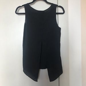 ✨Moving Sale✨ Express Split Back Black Tank Top XS